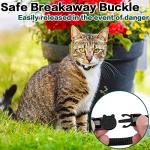Airtag Breakaway Cat Collar with Bell - Black