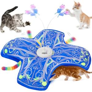 Qraxond Rechargeable Interactive Cat Toy for Indoor Cats