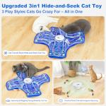Qraxond Rechargeable Interactive Cat Toy for Indoor Cats