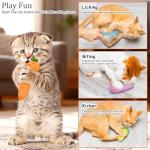 ETEKYER Interactive Catnip Plush Toy Pack