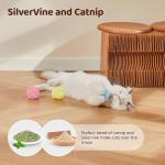Chirping Catnip Balls with Lifelike Sounds - 3 Pack