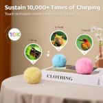 Chirping Catnip Balls with Lifelike Sounds - 3 Pack