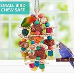 Natural Corn Cob Bird Toys for Small Parrots