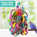 Colorful Foraging Chewy Rings for Small Birds