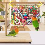 Colorful Foraging Wall Toy for Small Birds