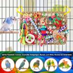 Colorful Foraging Wall Toy for Small Birds