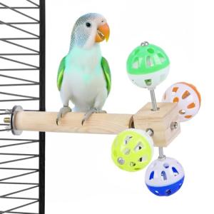 Rotating Ball Bird Stand Toy for Parakeets
