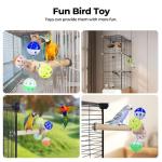 Rotating Ball Bird Stand Toy for Parakeets