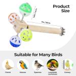 Rotating Ball Bird Stand Toy for Parakeets