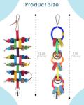 Colorful Bird Chew Toys for Small Pets