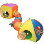 Rainbow Rabbit Tunnel and Cube Play Tent