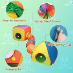 Rainbow Rabbit Tunnel and Cube Play Tent