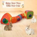 Rainbow Rabbit Tunnel and Cube Play Tent