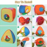 Rainbow Rabbit Tunnel and Cube Play Tent