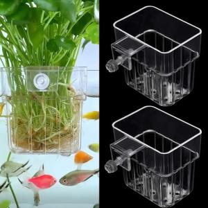 2 Pack Hanging Plant Holders for Fish Tanks