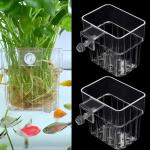 2 Pack Hanging Plant Holders for Fish Tanks