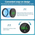 Wireless Digital Fish Tank Thermometer with LED Display