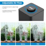 Quiet Adjustable Aquarium Air Pump with Dual Outlets
