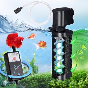 UV Aquarium Filter with Timer for Fish Tanks
