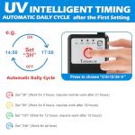 UV Aquarium Filter with Timer for Fish Tanks
