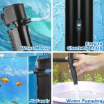 UV Aquarium Filter with Timer for Fish Tanks