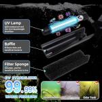 UV Aquarium Filter with Timer for Fish Tanks