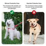 AirTag Silicone Dog Collar Holder - Pink Bone Pattern