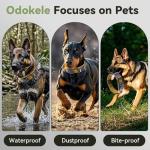 Waterproof AirTag Tactical Dog Collar for Large Dogs