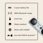 Life360 Bluetooth Tracker Stickers - 2-Pack Black