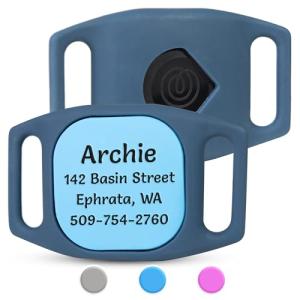 Personalized Dog Collar GPS Tracker Tile Holder