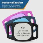 Personalized Dog Collar GPS Tracker Tile Holder