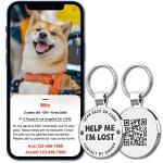 Personalized QR Code Pet ID Collar Tag
