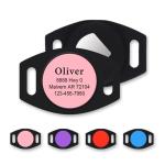 Custom Airtag Pet Collar Holder with Name Tag