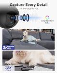 Hugolog 3K Pet Camera with Night Vision