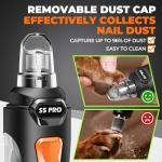Whisper Quiet Dog Nail Grinder with LED Light
