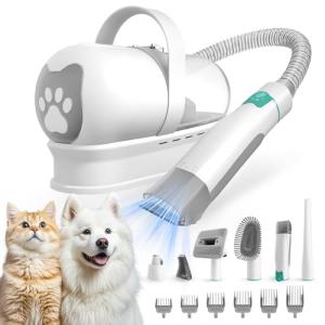 8VR Dog Grooming Vacuum Kit with Clipper & Grinder