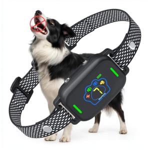 Rechargeable Smart Bark Collar with Safety Lock