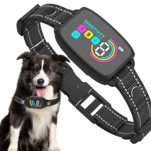 Smart AI Anti-Bark Collar with LED Display