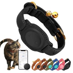 GPS Cat Tracker with Leather Collar – iOS Compatible