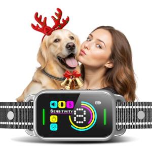 Dinjoo Rechargeable Smart Bark Collar for All Dogs