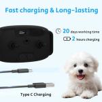 Smart AI Anti-Bark Collar with LED Display