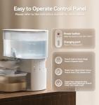 Wireless Cat Water Fountain with Stainless Steel Bowl