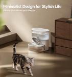 Wireless Cat Water Fountain with Stainless Steel Bowl