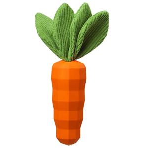 MewaJump Durable Squeaky Dog Chew Toy Carrot