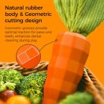 MewaJump Durable Squeaky Dog Chew Toy Carrot