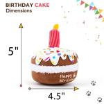 Lilfrd Plush Birthday Cake Toy for Dogs