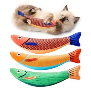 Potaroma Catnip Crinkle Fish Toys - 3 Pack