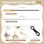 Interactive Cat Teaser Wand with Natural Refills