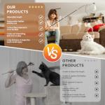 Interactive Cat Teaser Wand with Natural Refills