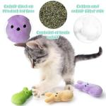 Colorful Bunny Catnip Toys for Indoor Cats